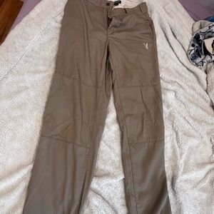 Tilly's Playboy Cute Khaki / Beige Straight Leg Pants